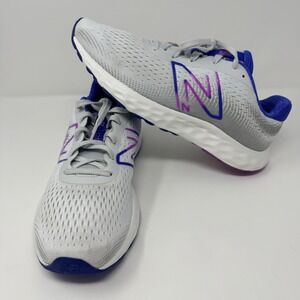 New Balance 520 V7 Women's Running Shoes Gray Purple White Size 9.5